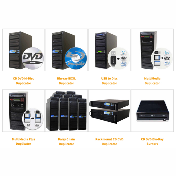 Disc Duplicators: High-Speed CD DVD BD Blu-ray Duplicators