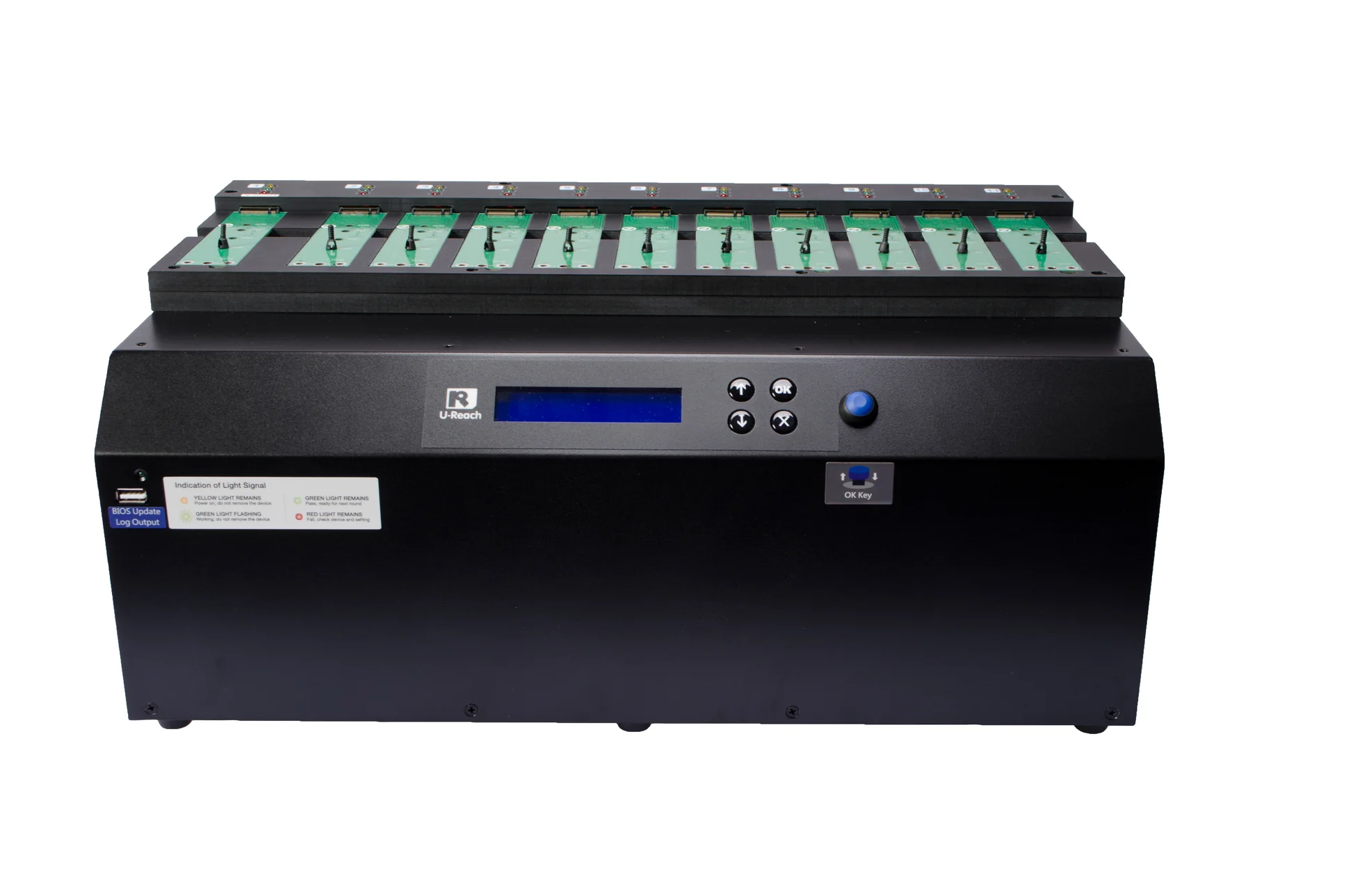 PE1100 - NVMe PCIe SSD(M.2/U.2) Duplicator – 24GB/min