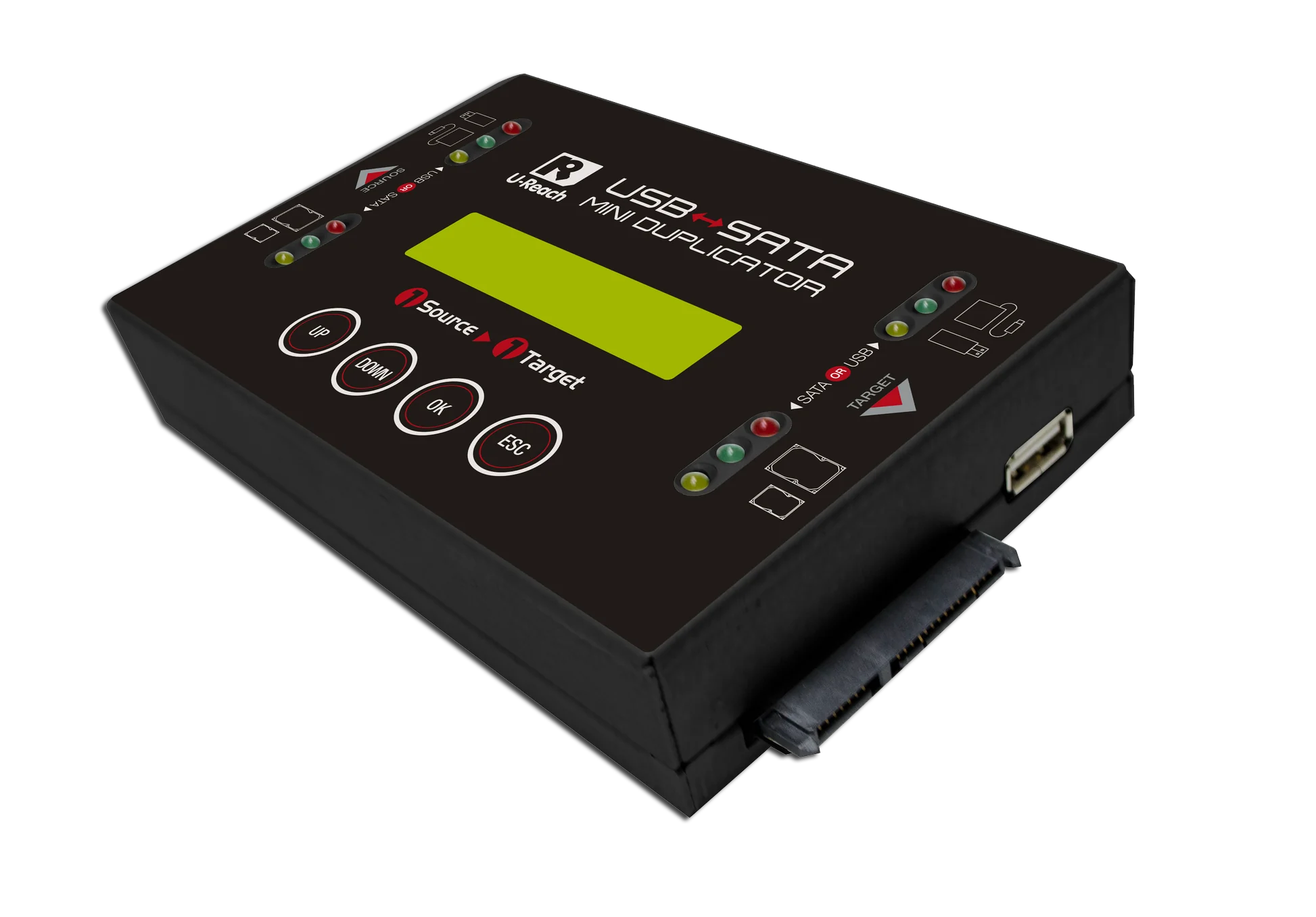 HQ200 - Portable Hard Disk Cloner Hybrid HQ200 USB & SATA HDD Duplicator