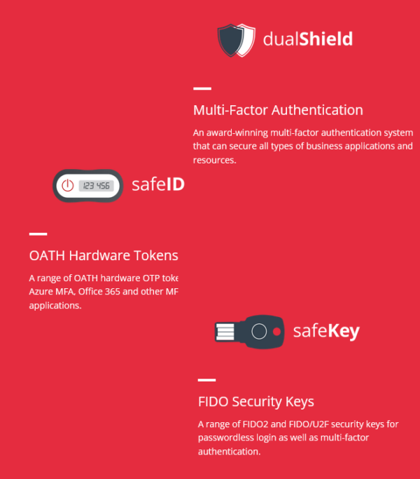 Deepnet Security DualShield SafeID SafeKey Hardware Top 3