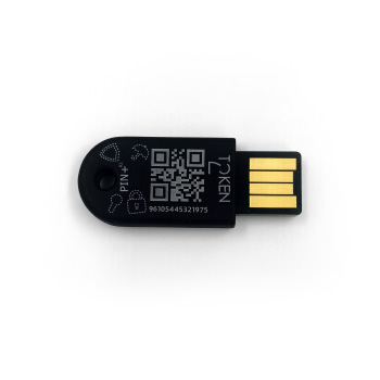 PIN+ Release3.3 USB-A - FIDO2, U2F, PIV and TOTP Security Key with PIN complexity feature (T2F2-NFC-Slim) 