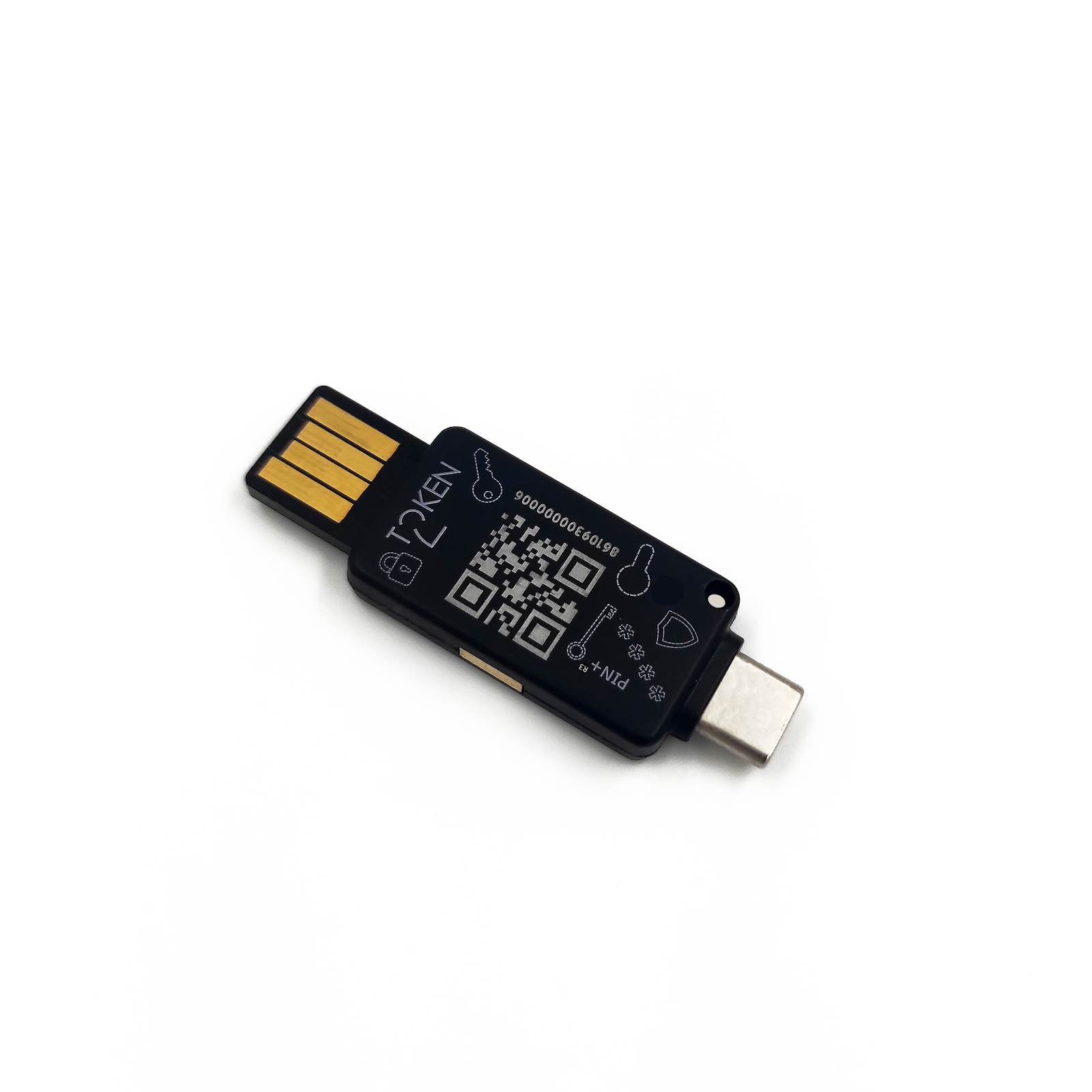 Token2 PIN+Dual Release3.3 - FIDO2.1 Key with PIV, OpenPGP and OTP and Dual USB Ports