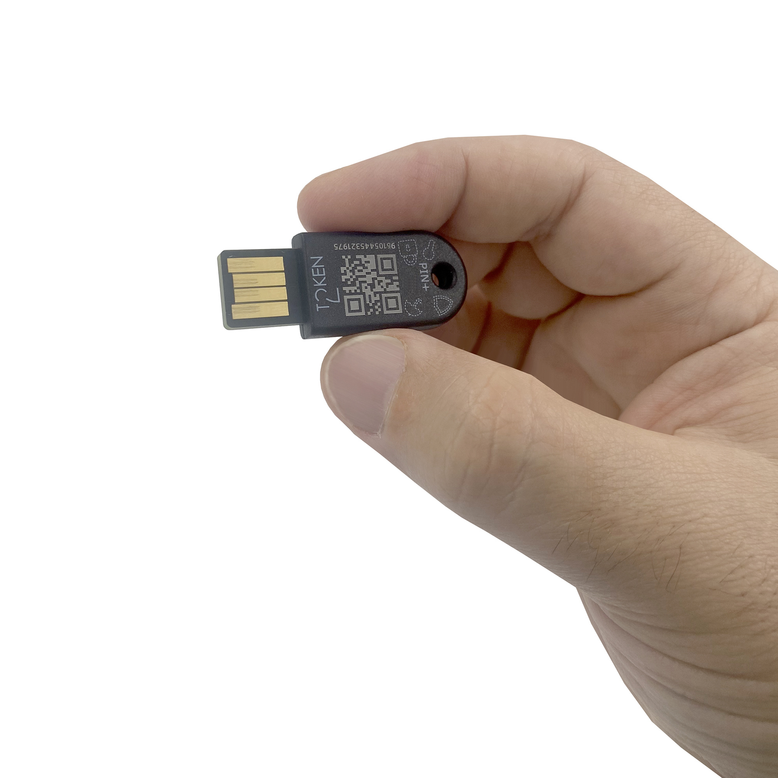 Token2 T2F2 NFC Slim Pin Release3.3 - PIN+ Release3.3 USB-A - FIDO2, U2F, PIV and TOTP Security Key with PIN complexity feature (T2F2-NFC-Slim)