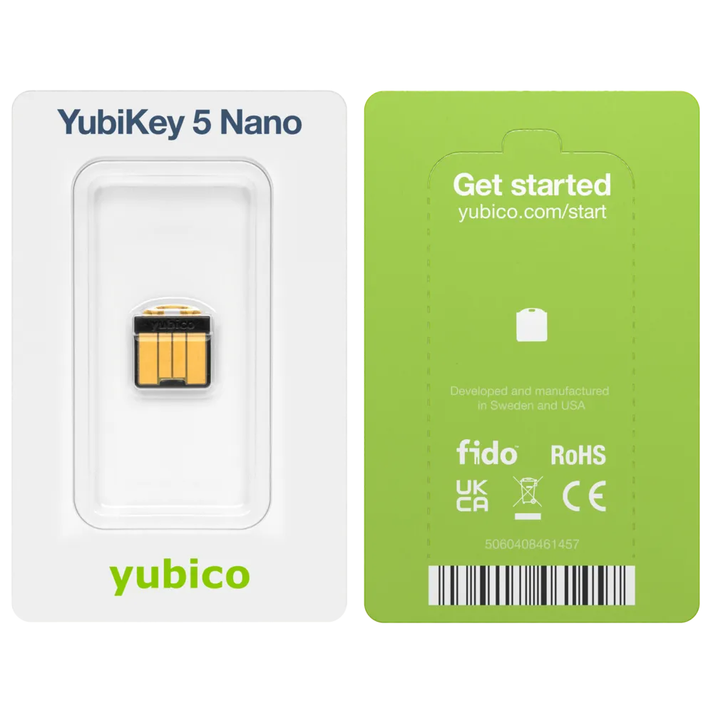 Buy Yubikey 5 Nano 2 YubiKey 5 Nano