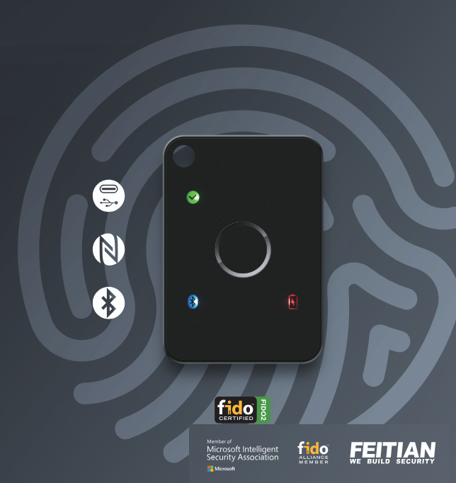 Feitian AllinPass K33 FIDO2 1 Feitian AllinPass K33 FIDO2 Certified Biometric Security Key