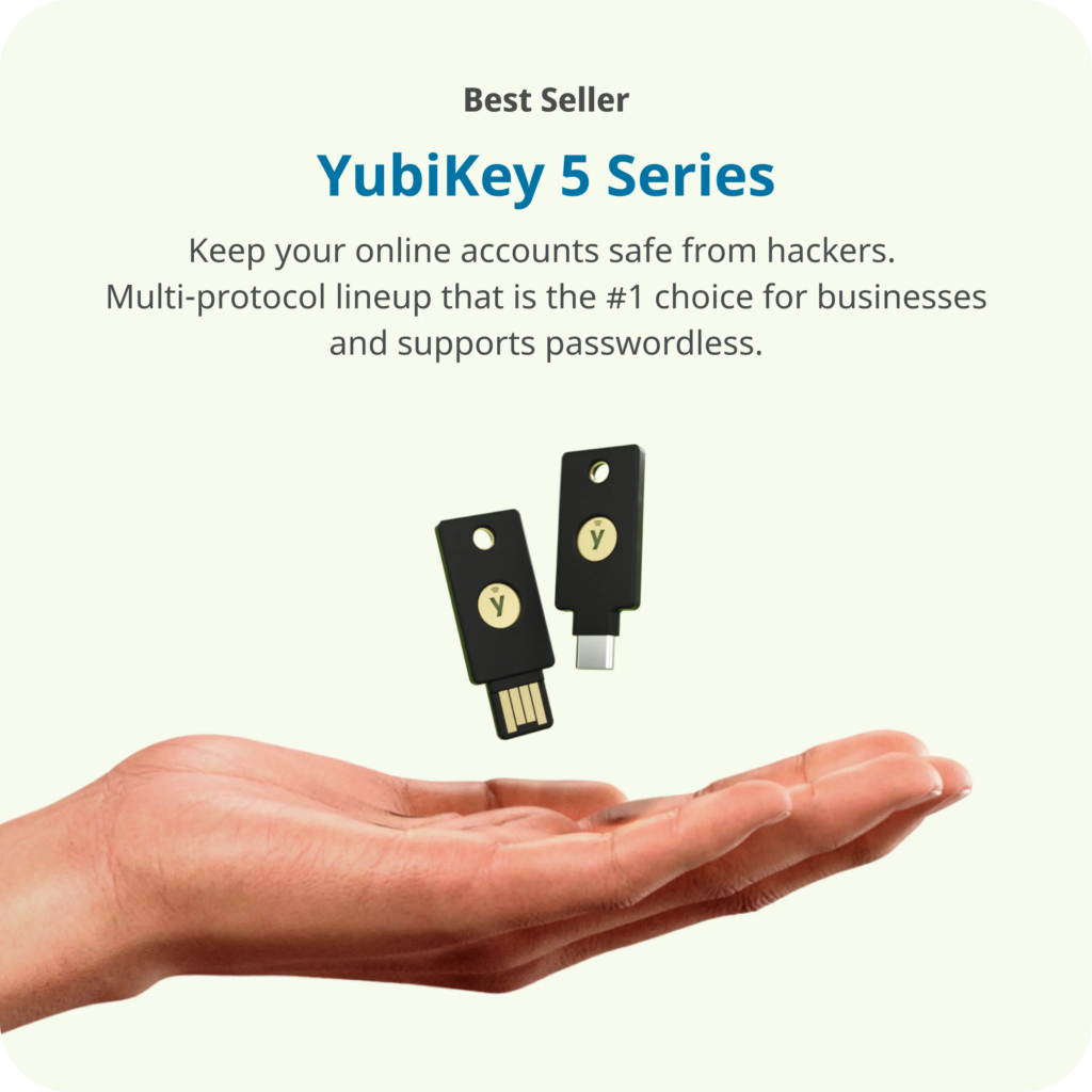 YubiKey 5C Nano USB-C Security Key | Secure 5-in-1 MFA