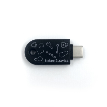PIN+ Release3.3 TypeC with FIDO2.1, U2F, TOTP, HOTP, PIV and OpenPGP (T2F2-NFC-Slim TypeC)