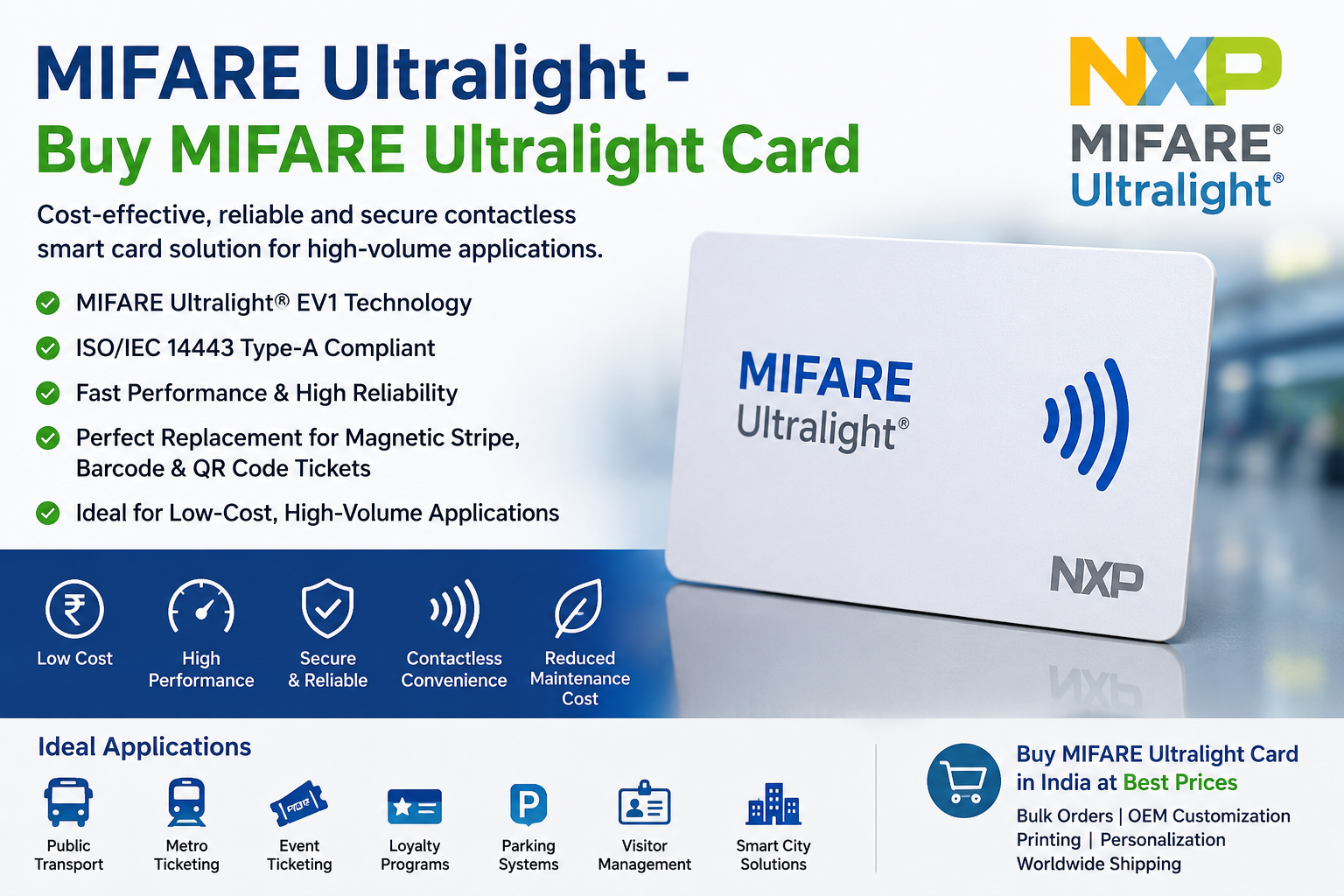 MIFARE Ultralight 1 MIFARE Ultralight – Buy MIFARE Ultralight Card for Secure Contactless Ticketing & Smart Card Applications