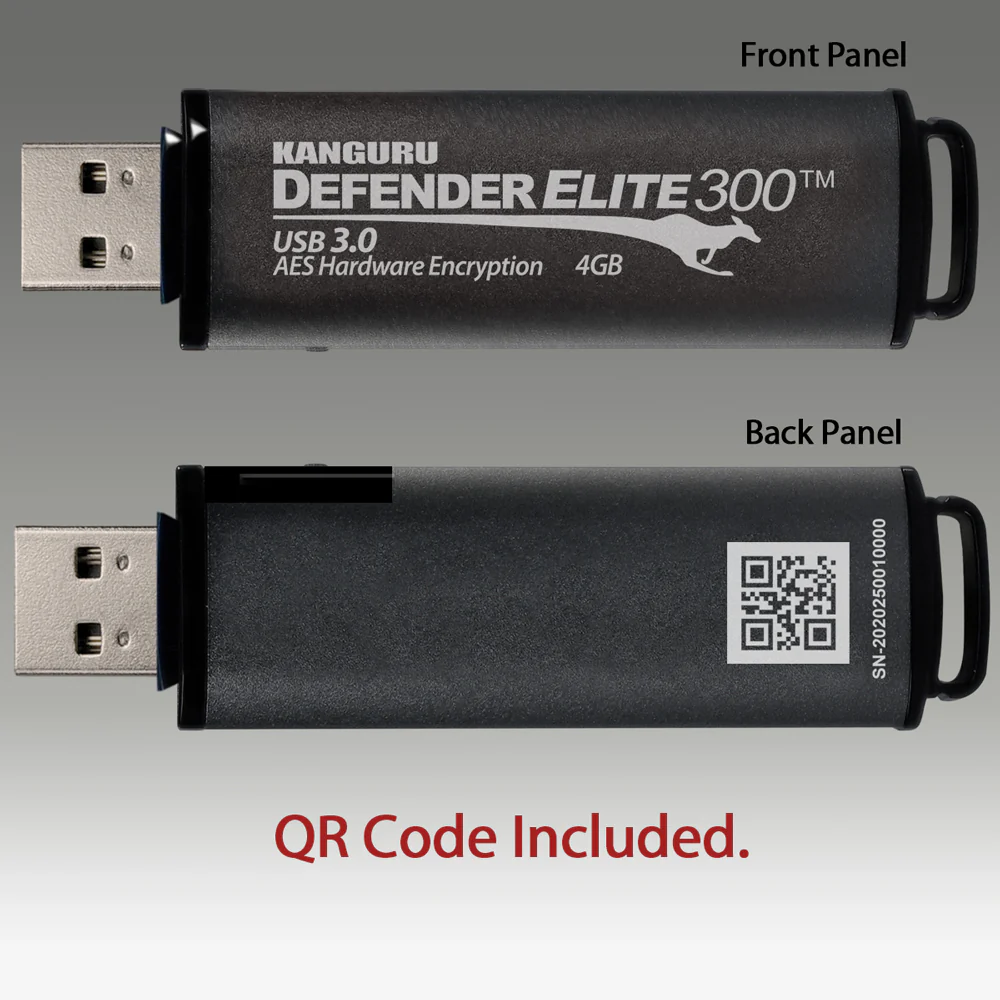 Kanguru Defender Elite300™ FIPS 140-2 Certified, Secure, SuperSpeed USB 3.0, Hardware Encrypted Flash Drive Kanguru Defender Elite300™ FIPS 140-2 Certified, Secure, SuperSpeed USB 3.0, Hardware Encrypted Flash Drive