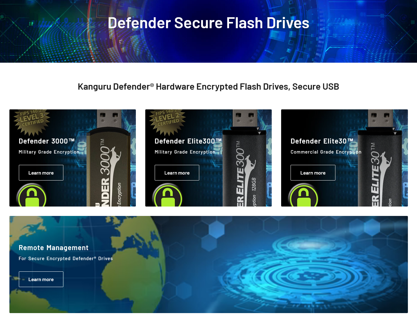 Defender Secure Flash Drives 1 Defender Secure Flash Drives - Buy Kanguru Defender® Hardware Encrypted Flash Drives, Secure USB