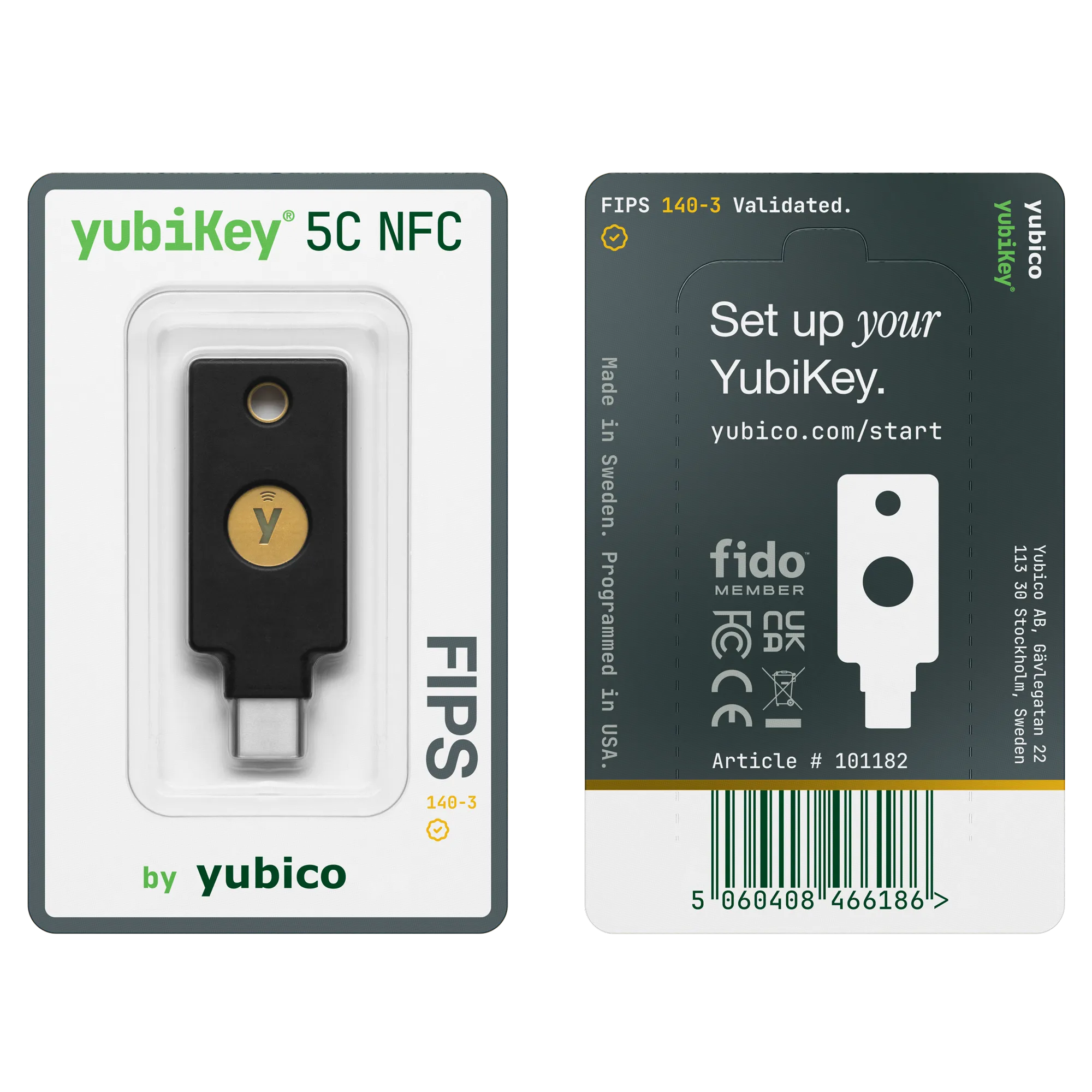 Microsoft Entra ID Security Key 4 YubiKey 5C NFC FIPS 140-3 by yubico - Buy YubiKey 5C NFC FIPS 140-3