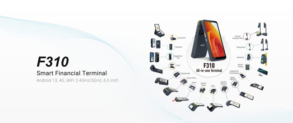 Android Smart POS 9 F310 Smart financial terminal. All in one terminal