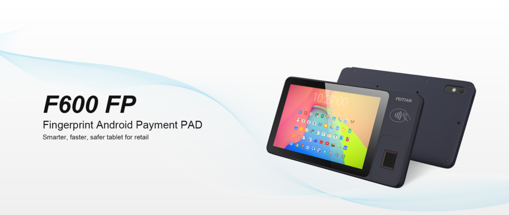 F600 FP Fingerprint android payment PAD tablet for retail